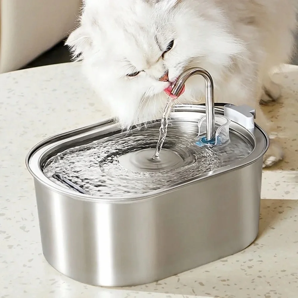 Source Unknown Stainless Steel Pet Water Fountain - Silver